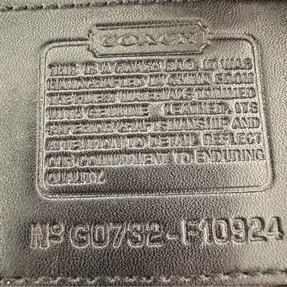 Coach Soho Signature Jacquard Hobo Black Leather Trim Vintage Y2K - Picture 10 of 10